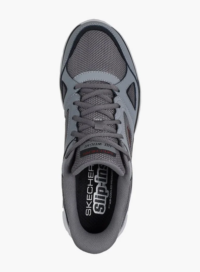 SKECHERS Men Lace-Up Leather Sports Shoes