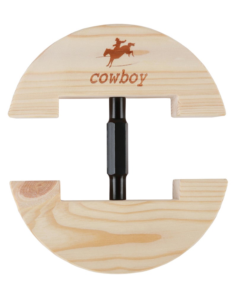 Cowboy Hat Stretcher,Small Size 6 1/2 to 9 1/2-Colourful Adjustable Buckle Heavy Duty (Small, Black) - Image 1