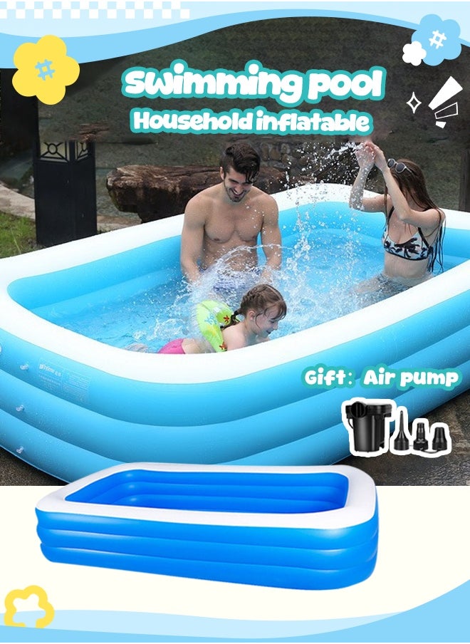 Joudiplay Superior Strength And Longer Durability Sturdy Rectangular Unisex Frame Swimming Pool Summer Fun Water Play 180x125x60 cm  - Image 5