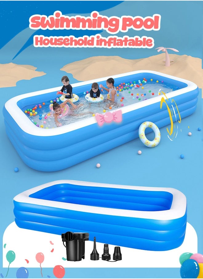 Joudiplay Superior Strength And Longer Durability Sturdy Rectangular Unisex Frame Swimming Pool Summer Fun Water Play 180x125x60 cm  - Image 3