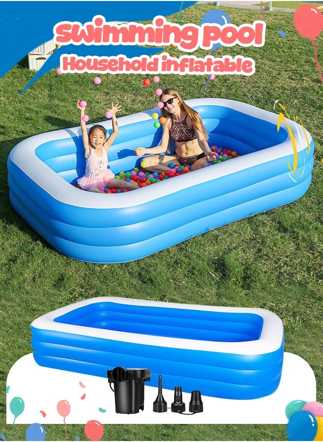 Joudiplay Superior Strength And Longer Durability Sturdy Rectangular Unisex Frame Swimming Pool Summer Fun Water Play 180x125x60 cm  - Image 4