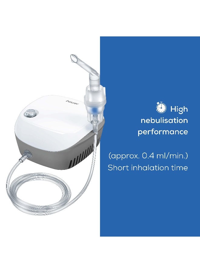 Beurer IH18 Home-Use Nebuliser | Electric inhaler for nebulising liquid medication for colds, asthma and respiratory diseases | Compressed air technology | for adults and Children | Medical device - Image 3