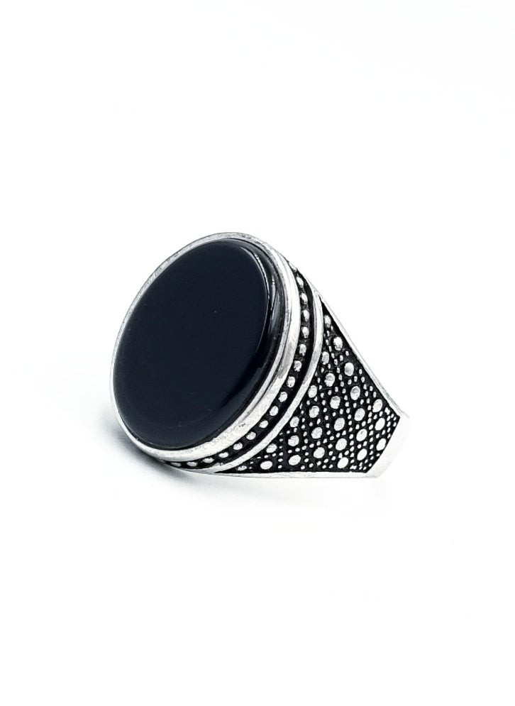 ماركة غير محددة - خاتم فضة رجالي - Image 1