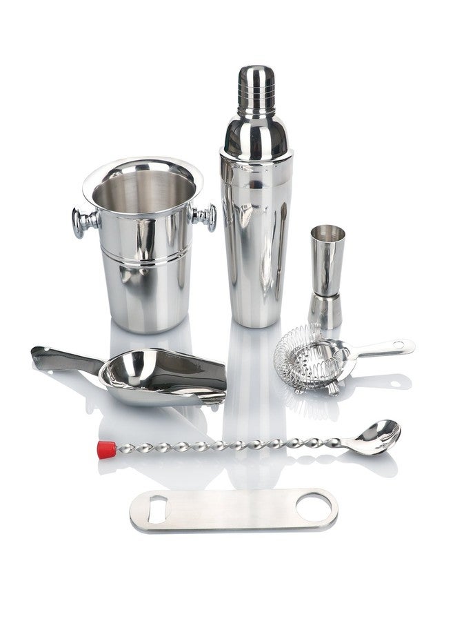 Urban Snackers Stainless Steel Bar Set, 7 Piece, Silver, Standard - Image 2