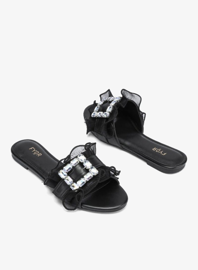 FYOR Crystal Brooch Round toe Sandal MY 316 - Image 3