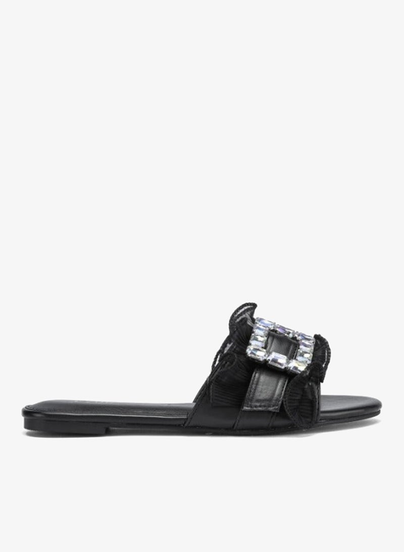 FYOR Crystal Brooch Round toe Sandal MY 316 - Image 1