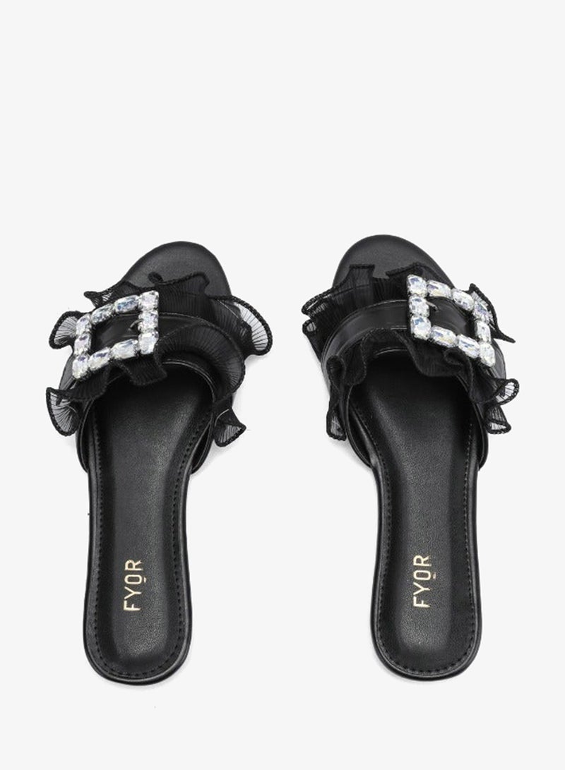 FYOR Crystal Brooch Round toe Sandal MY 316 - Image 4