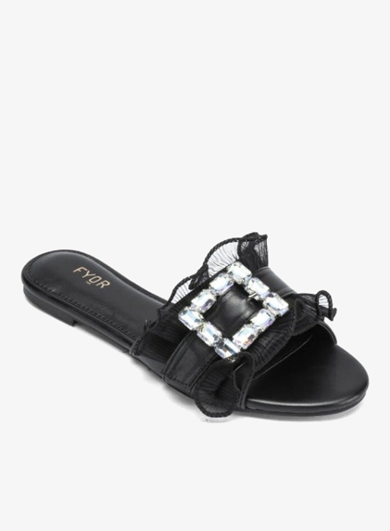 FYOR Crystal Brooch Round toe Sandal MY 316 - Image 2