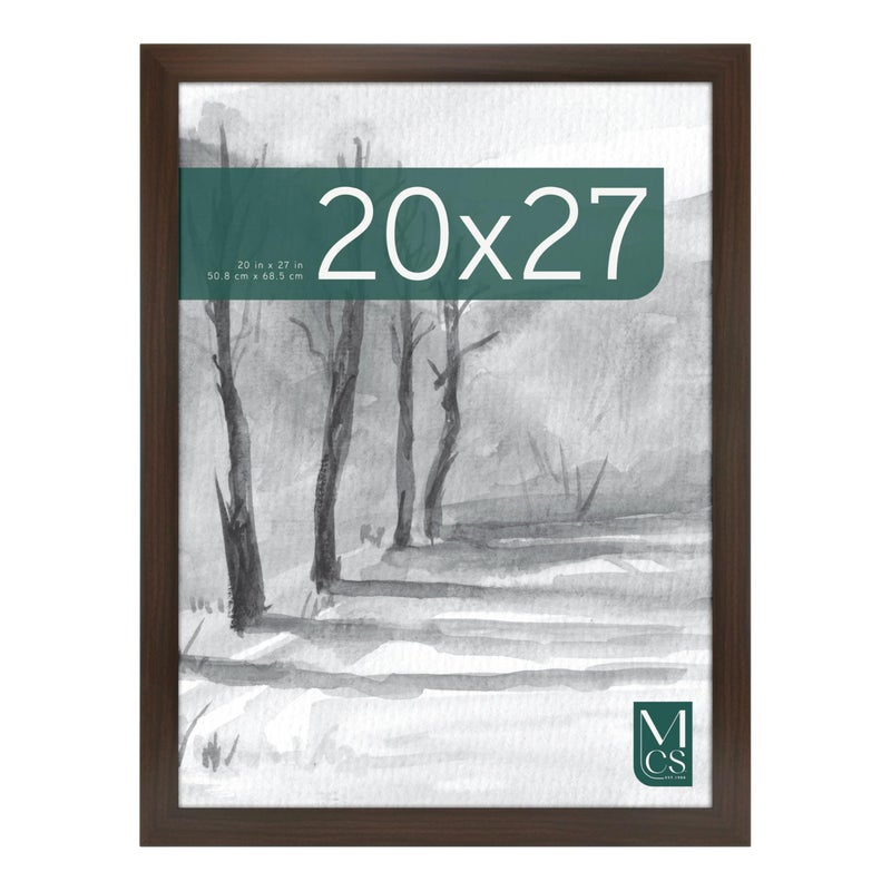 MCS إطار ملصق متحف MCS 20x27 خشب إسبريسو أفقي عمودي للتعليق على الحائط إطار صور كبير للصور الملصقات مطبوعات الفن 1 عبوة