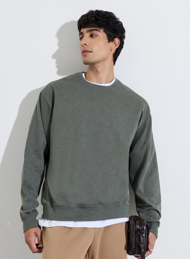 Styli Relaxed Fit Cotton Terry Sweatshirt - Image 1