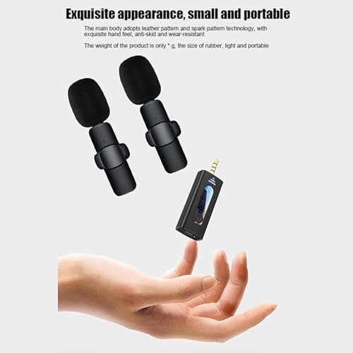 CHAMPKIA K-35 Dual Wireless Collar Mic 3.5mm Plug & Play Lavalier Microphone for DSLR, YouTube, Interview, Vlogging & Live Streaming (K-35) - Image 3