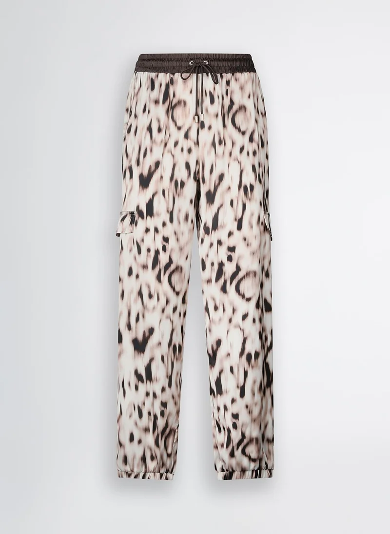 Liu Jo Printed satin jogging trousers