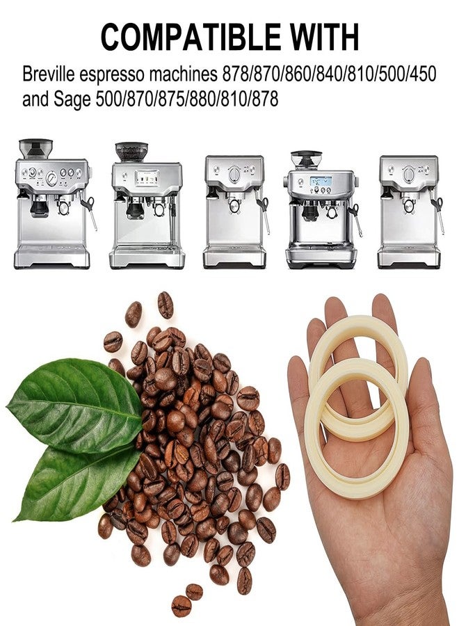 XYQMLY 2PCS 54mm Silicone Steam Ring for Breville Espresso Machine 878/870/860/880/810/840/450/500 and Sage 880/878/875/870/810/500, Breville Espresso Machine Accessories Grouphead Gasket Replacement Part - Image 3
