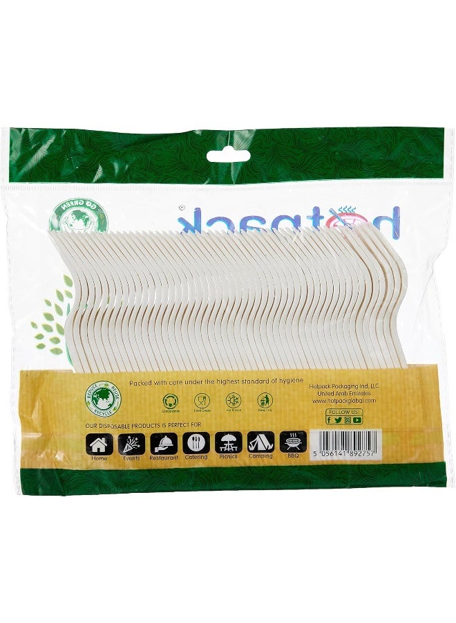 Hotpack Plastic White Forks, 50 Pieces - Image 2