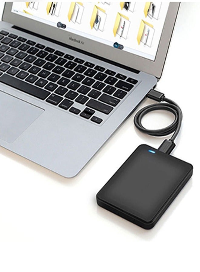 USB3.0 Mobile HDD Data Cable, High Speed Transmission Cord, Suitable for Seagate, Toshiba, Samsung, Western Digital Mobile Hard Drives (Black, 1 Meter) - Image 2