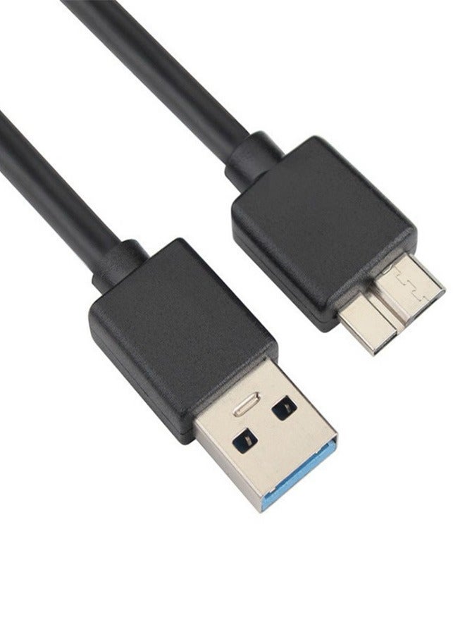 USB3.0 Mobile HDD Data Cable, High Speed Transmission Cord, Suitable for Seagate, Toshiba, Samsung, Western Digital Mobile Hard Drives (Black, 1 Meter) - Image 5