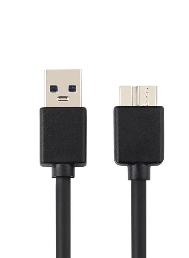 USB3.0 Mobile HDD Data Cable, High Speed Transmission Cord, Suitable for Seagate, Toshiba, Samsung, Western Digital Mobile Hard Drives (Black, 1 Meter) - Image 1