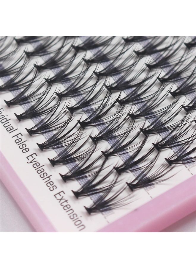 8-20mm To Choose 20D 120 Clusters D Curl Professional Makeup False Eyelashes Individual Extensions Cluster Eyelashes Natural Soft Grafting Fake False Eyelashes (14mm)