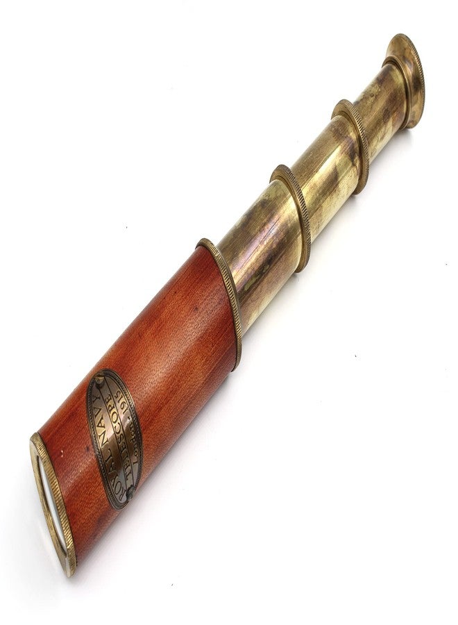 OCEAN REPLICAS Pirate Brass Telescope - 25x30 Spyglass Monocular for Kids & Adults, Vintage Collapsible Brass Scope for Hiking, Travel, Nautical Decor - Handheld Pirate Telescope with Glass Optics - Image 4