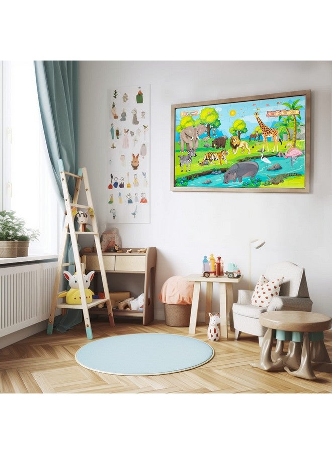 Zigyasaw Kid - Jungle Kingdom Premium Giant Cardboard Floor Puzzle Game|Puzzle Game|Puzzle Size 36 Inches X 24 Inches When Assembled|Pre School Game Equipment - Large Floor Puzzle - 54 Pieces  - Image 2