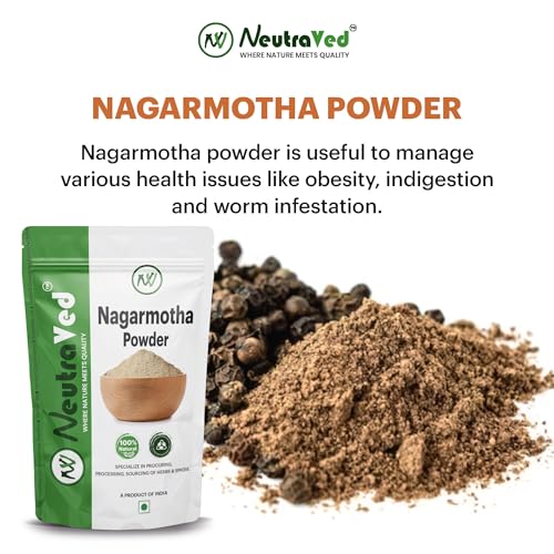 NeutraVed Nagarmotha Powder 100g | Also Know as Nutgrass, Mustak | Stand Up Ziplock Pouch Reusable Pack of one 100g - Image 2