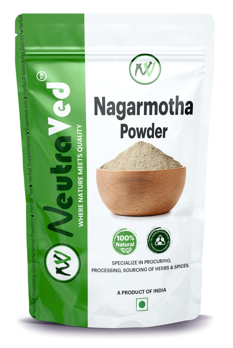 NeutraVed Nagarmotha Powder 100g | Also Know as Nutgrass, Mustak | Stand Up Ziplock Pouch Reusable Pack of one 100g - Image 1