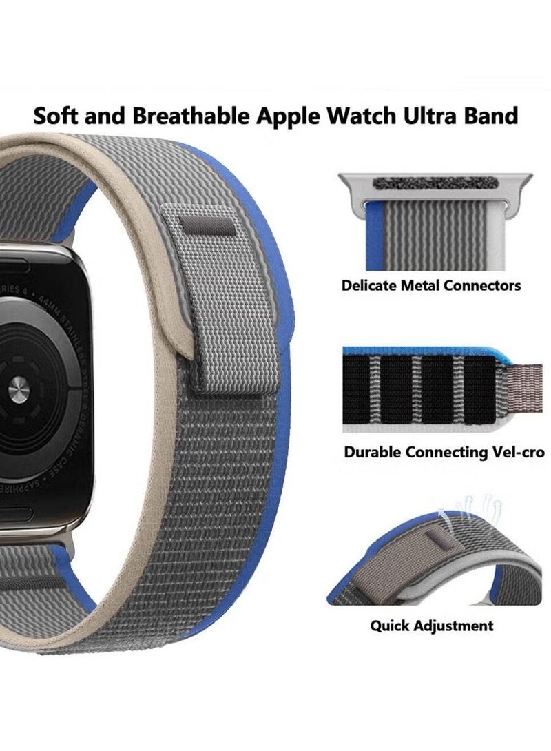 2Pack for Watch Trail Band 49mm 45mm 44mm 42mm Nylon Woven Sport Strap for Watch Series Ultra/8/7/SE/6/5/4/3/2/1