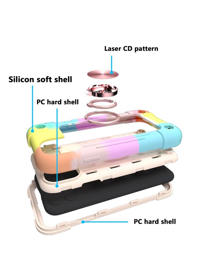 اس-توب جراب لهاتف iPhone 11 مصنوع من السيليكون المقاوم للصدمات + جراب واقٍ من الكمبيوتر مع حامل مزدوج الحلقة - Image 3