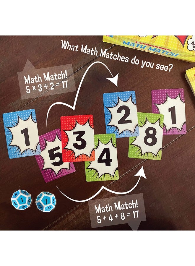 University Games, Scholastic Math Match Travel Dice Game, Mathematics Reinforcement Game for Kids, for 2 or More Players Ages 5 and Up - Image 5