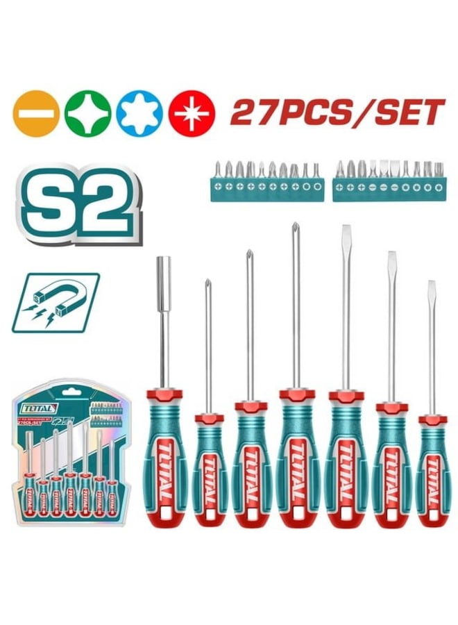 TOTAL  Screwdriver set 27 Pcs TKSDS2726