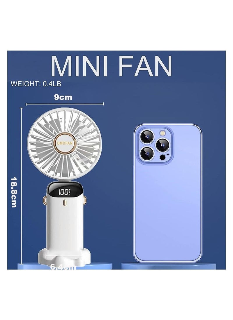 DMG TECH Mini Handheld Fan,Foldable Mini Fan,Portable Personal Fan,90° Adjustable,USB Rechargeable  - Image 5