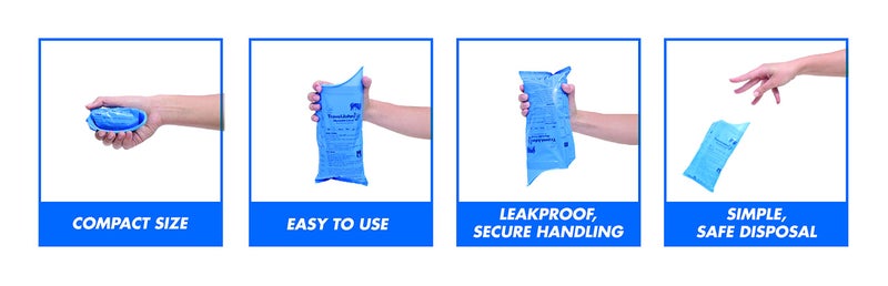 TravelJohn Jr. Disposable Urinal (TJ1H) - 18 Pack - Image 4