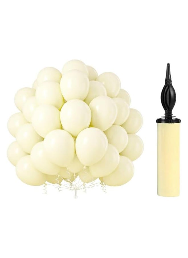 10 Pack Macroon Latex Balloons with Hand Pump - Ideal for Party Decorations, Birthdays, Weddings, and More  - Image 1