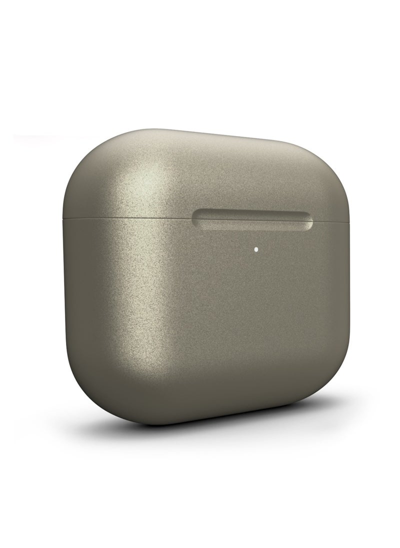 Craft - MERLIN CRAFT CUSTOMIZED APPLE AIRPODS 4 NATURAL TITANIUM - Image 1