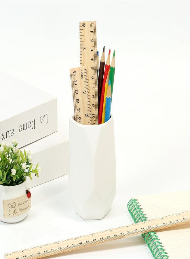 Vesslam 3 Pack Wooden Ruler Set, 6, 8, 12 Inch Rulers, High-Quality Metric Ruler, Easy to Read, mm, Sturdy and Durable Straight Edge for Drawing, Home, Office, Engineering - Image 5