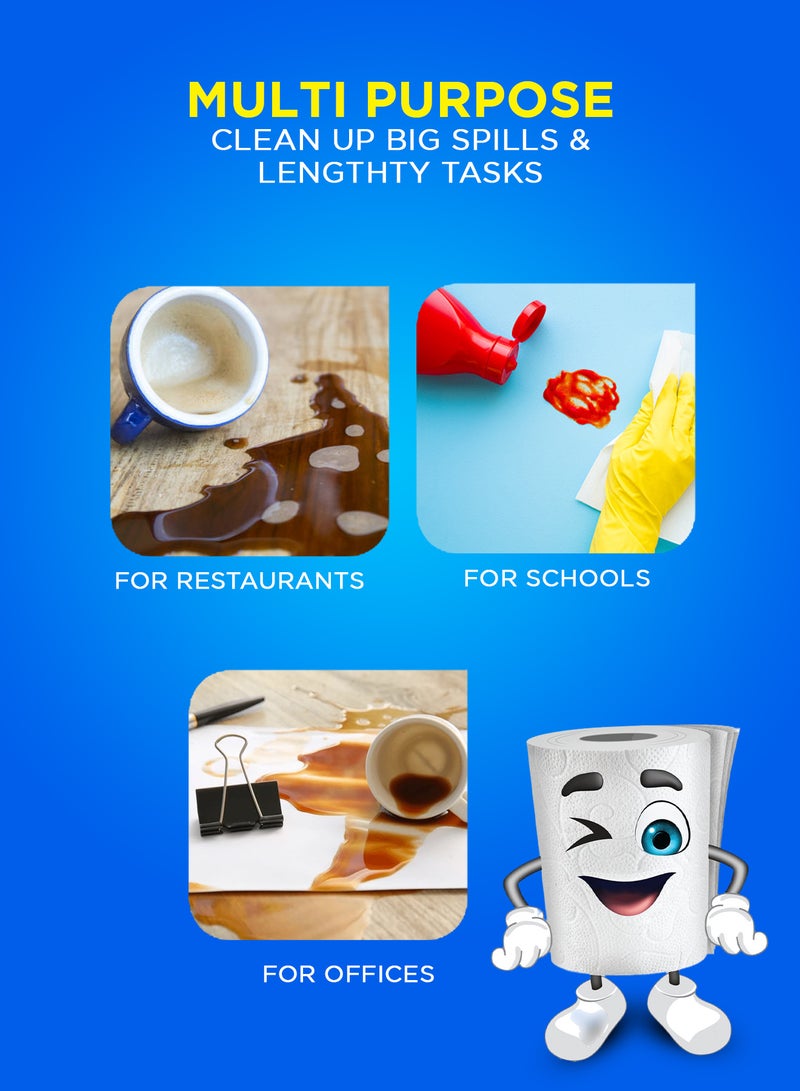 باكويل ورق تواليت 250 ورقة عبوة من 10 قطع لفافات مناديل الحمام الناعمة - Image 4