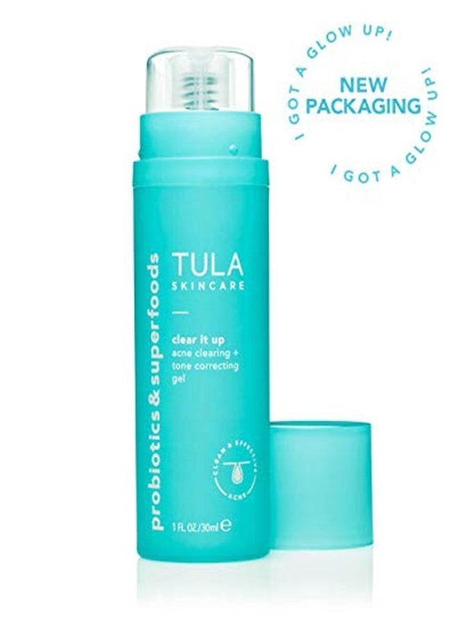 TULA Skin Care Clear It Up Acne Clearing + Tone Correcting Gel | Acne Treatment Clear Up Acne Prevent Breakouts & Brighten Marks Contains Salicylic Acid And Probiotic Extracts | 1 Fl Oz  - Image 2