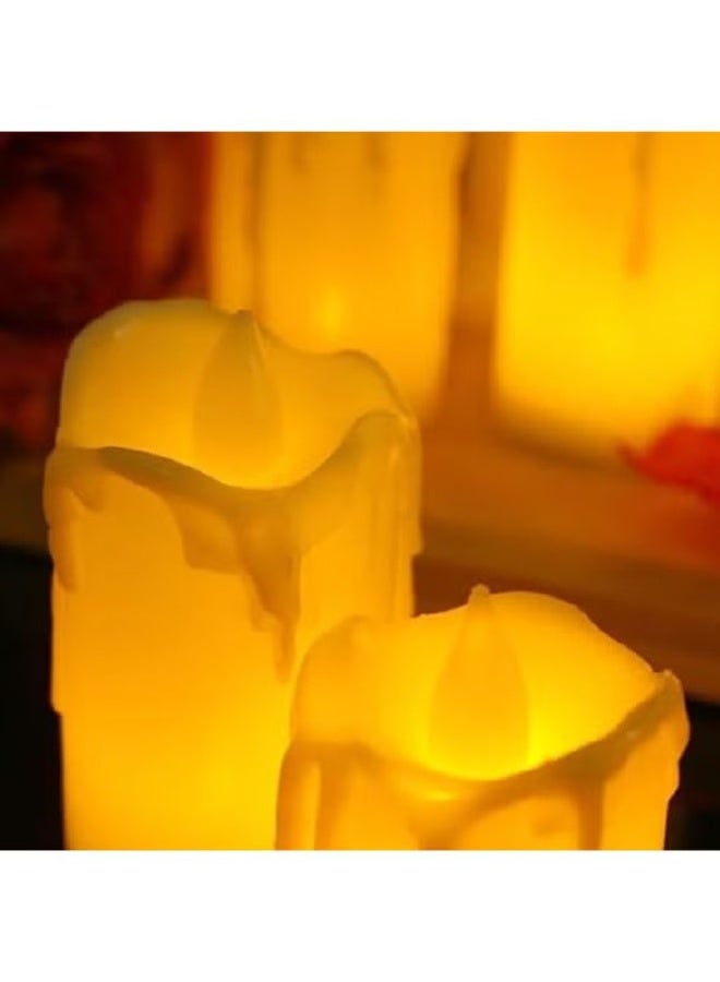 3 pieces - Flameless & Smokeless LED Decorative Candles - Image 1