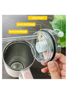 XICEN Spill Proof Stopper Set for Stanley Cup1.0 2.0 40oz 30oz Accessories Including Straw Cover Cap Fix Leak Stopper and Lid Spill Plug  - Image 4