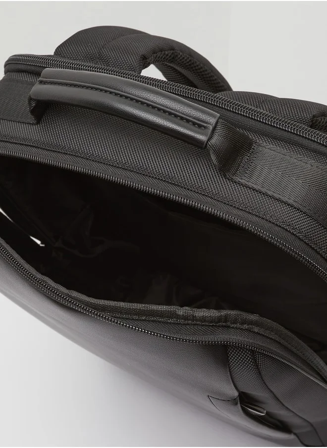 DUCHINI Men Solid Backpack With Zip Closure