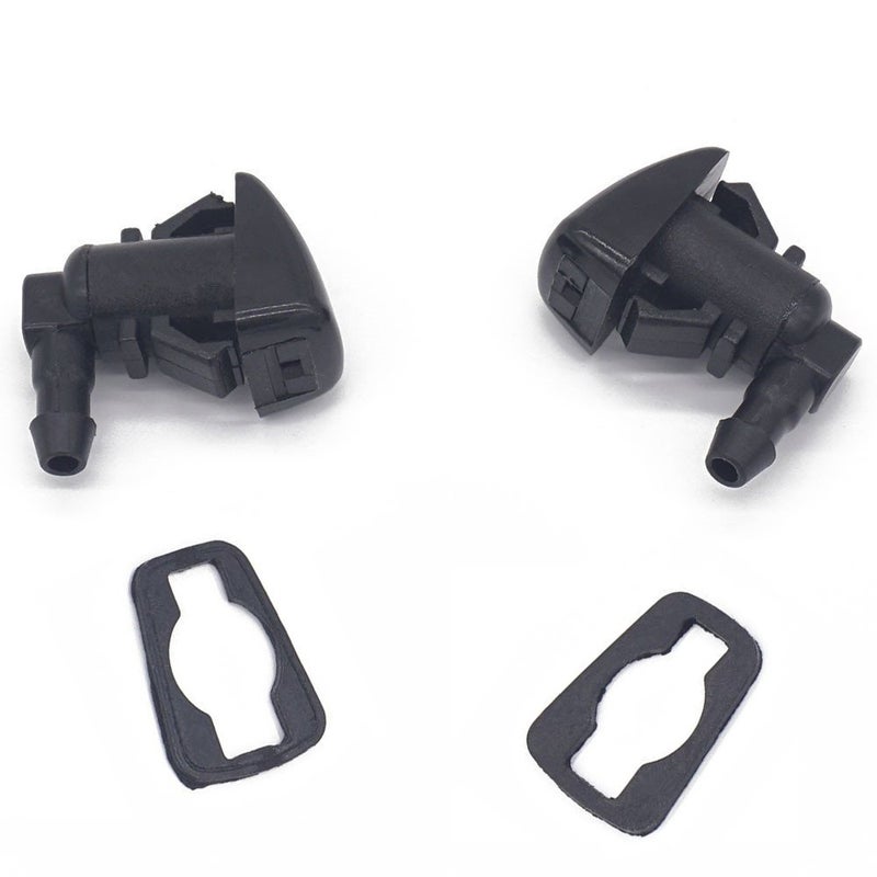 Syconeer Pack of 2 Windshield Washer Nozzle Kit Windshield Washer Squirter Nozzle Kit Wiper Spray Nozzle for 2011-2015 Ford F250 F350 F450 F550 Replace OE BC3Z-17603-A BC3Z17603A - Image 1
