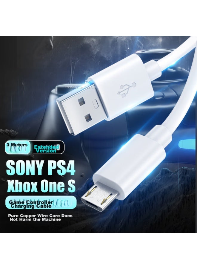 Win Potential Yingqian Compatible Sony Ps4/slim Wireless Controller Cable, Data Cable, Microsoft Xbox One S Charging Cable, Android Data Cable, Computer Pc Connection Cable, Usb Cable - Image 1