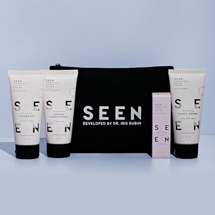 SEEN Curly On The Go Kit, Fragrance Free - Non-Comedogenic & Safe for Sensitive Skin - Curl-Defining Styling Hair Bundle - Anti Frizz - Heat Protectant - Image 2
