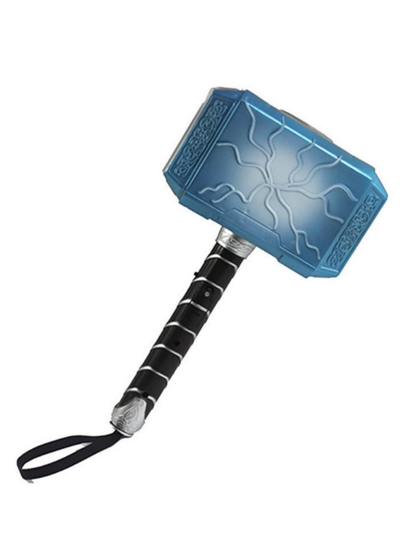Child Cosplay Superhero Thor LED Light Luminous Sounding Hammer Quake Model Toy for Costume Party Stage Show Gift One Size - Image 1