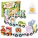 Oomloid 11 Pcs Magnetic Train Set Montessori Toys for 1 2 3 Years Old Toddlers Boys Girls Wooden Animals Preschool Learning Easter Basket Stuffers Sensory Toys Birthday Gifts Ages 13 24 - Image 3