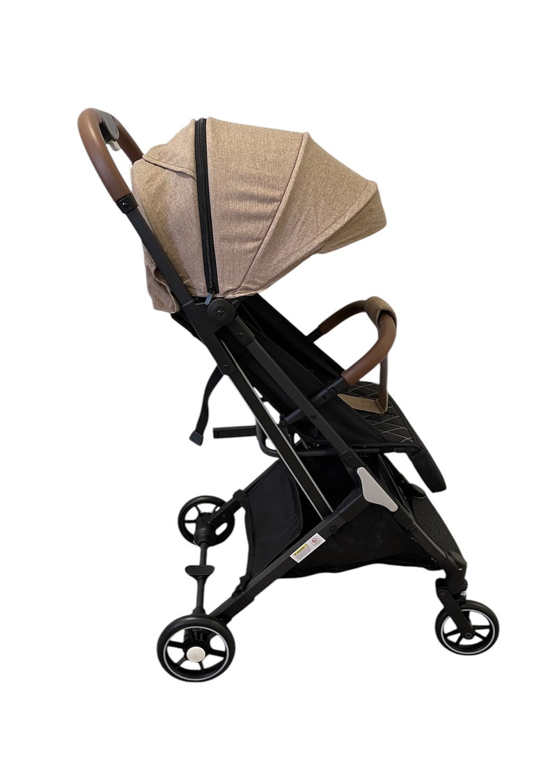 burbay Stylish Travel Stroller Lightweight Aluminum Frame One Second Fold with Hand Cart Perfect for Airplane Cabin  - Image 4
