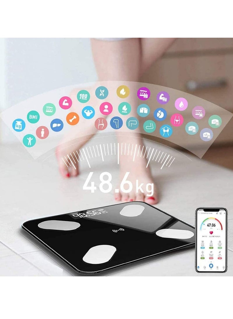 ELTRAZONE Smart Body Fat Scale – Bluetooth Electronic Weight Scale, BMI Analyzer, Body Composition Monitor, Accurate Measurements, Syncs with Smartphone App, Useful Gift for Home & Family, Weight Scales for Health Tracking - Image 3