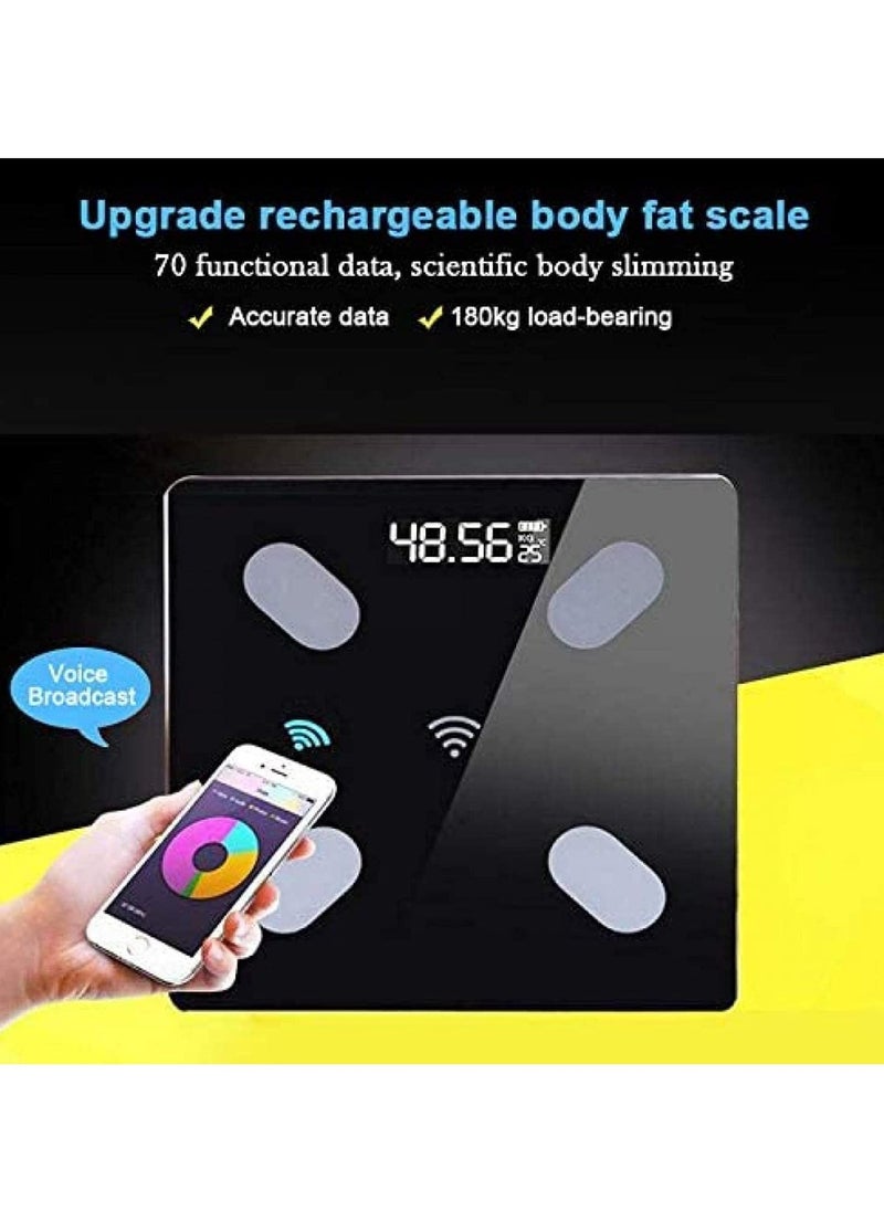 ELTRAZONE Smart Body Fat Scale – Bluetooth Electronic Weight Scale, BMI Analyzer, Body Composition Monitor, Accurate Measurements, Syncs with Smartphone App, Useful Gift for Home & Family, Weight Scales for Health Tracking - Image 4