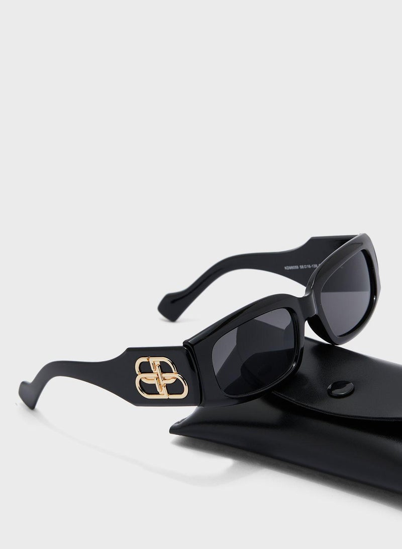 Vanilla Rouge Wayfarer Sunglasses - Image 4