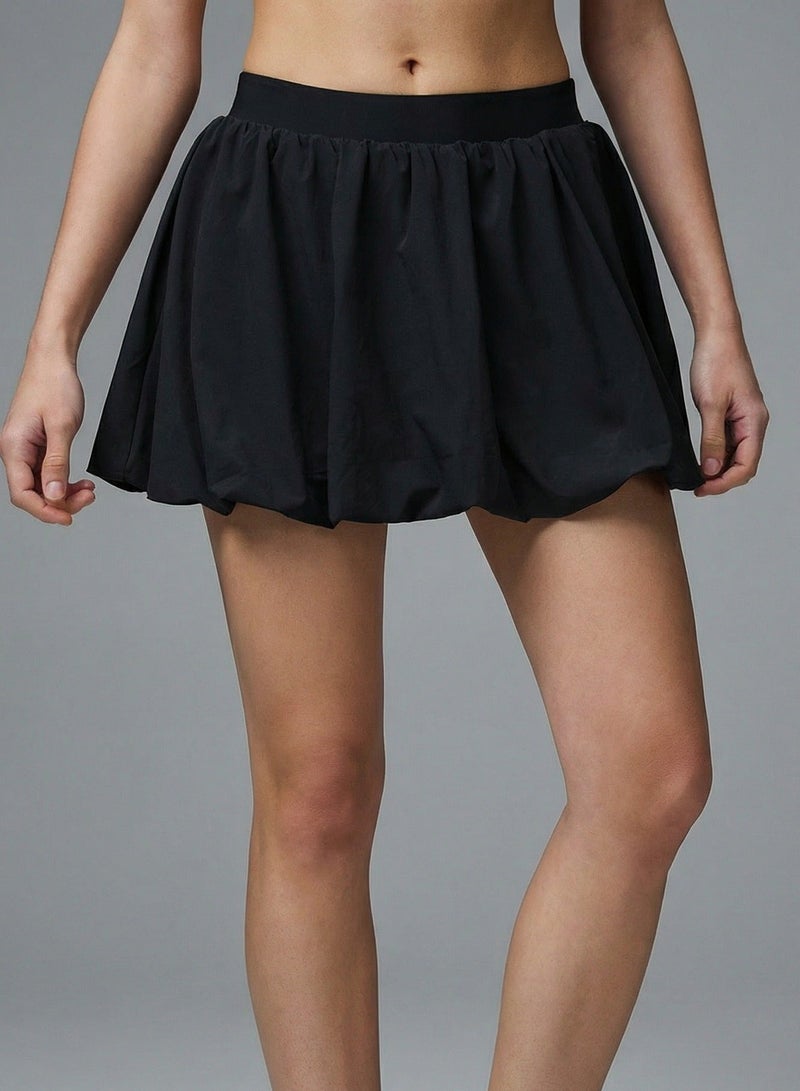 SVL Padel & Tennis Skirt with Built-in Shorts and Pocket - Black - SVL - Image 1
